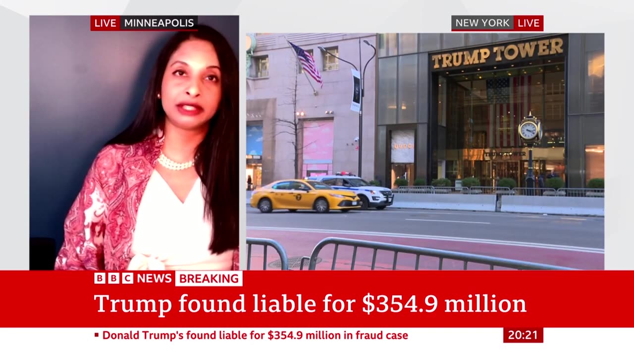 Trump ordered to pay more than $350m inNew York fraud case | BBC News