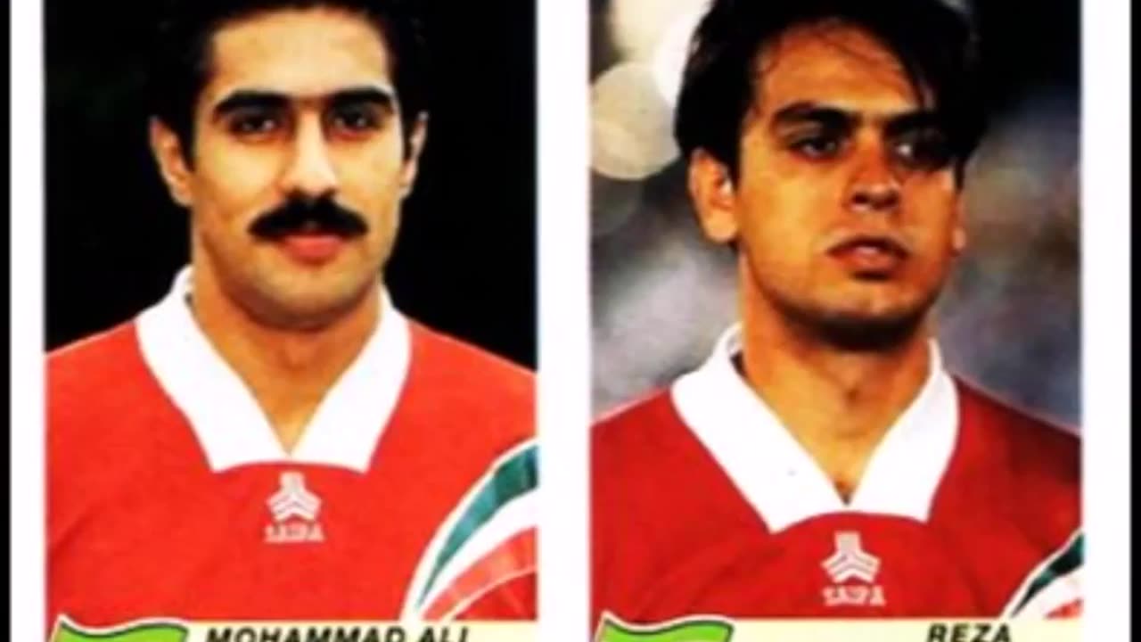 PANINI STICKERS IRAN TEAM WORLD CUP 1998