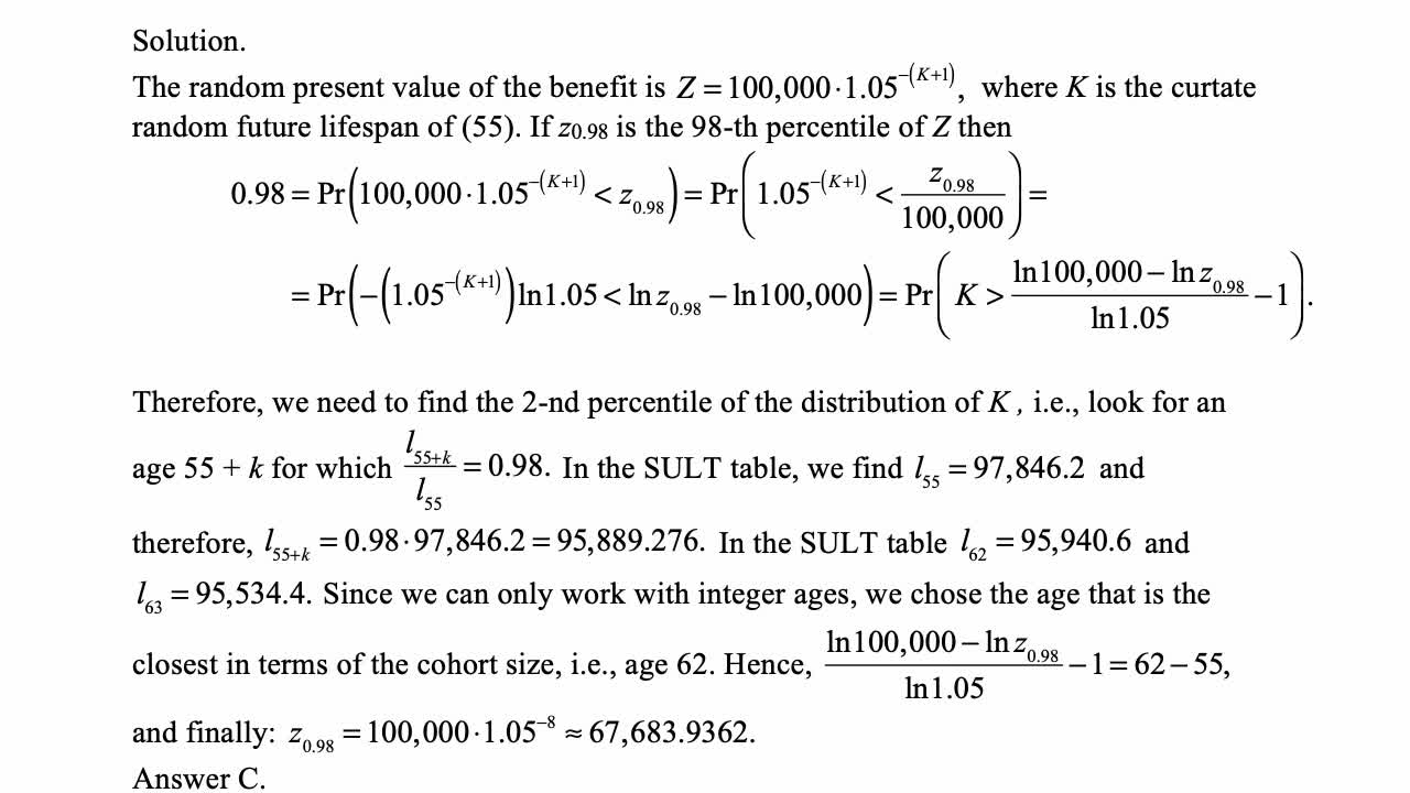 Exam LTAM exercise for December 11, 2021