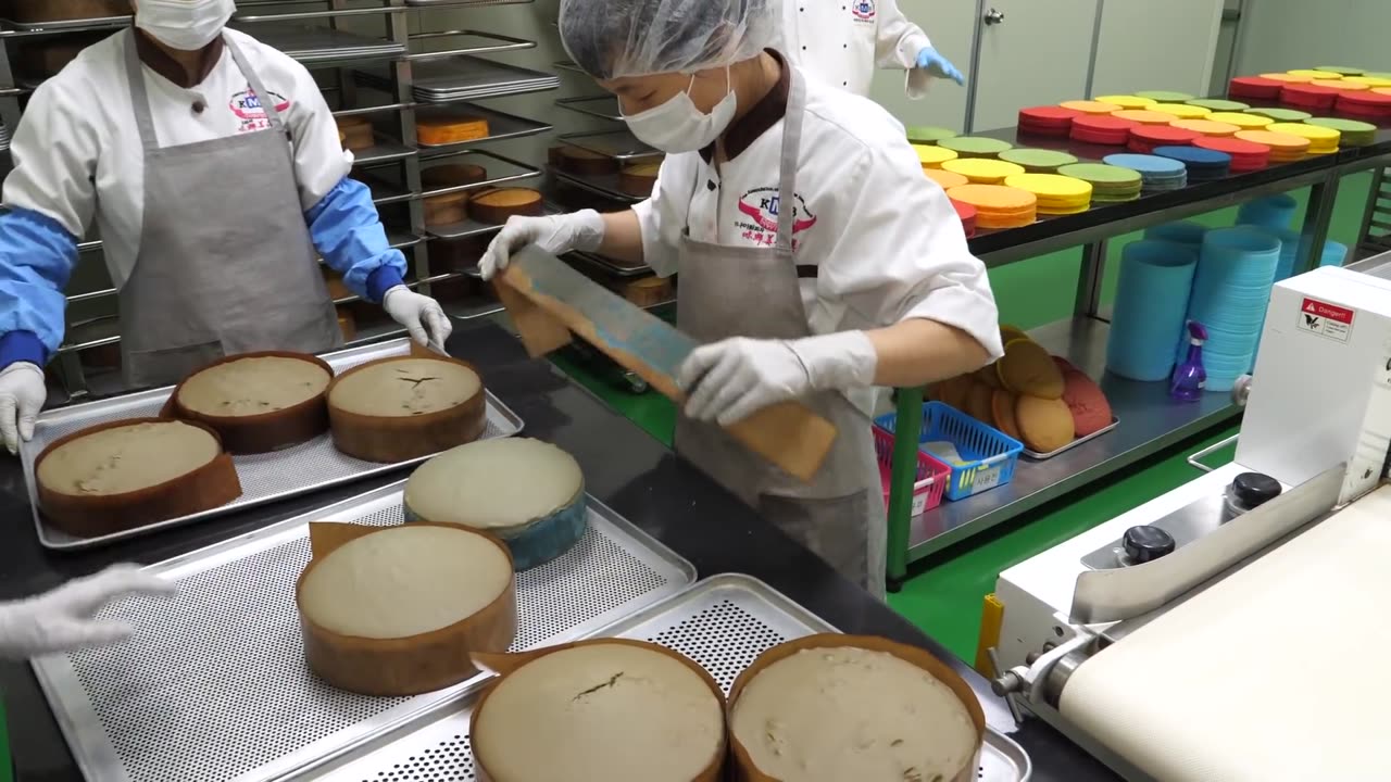 Beautiful colors! Rainbow Cake Sheet Mass Production Factory