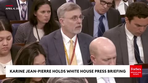 MUST WATCH- Reporter Has Viral Clash With Jean-Pierre Over Refusal To Comment On Trump Arraignment