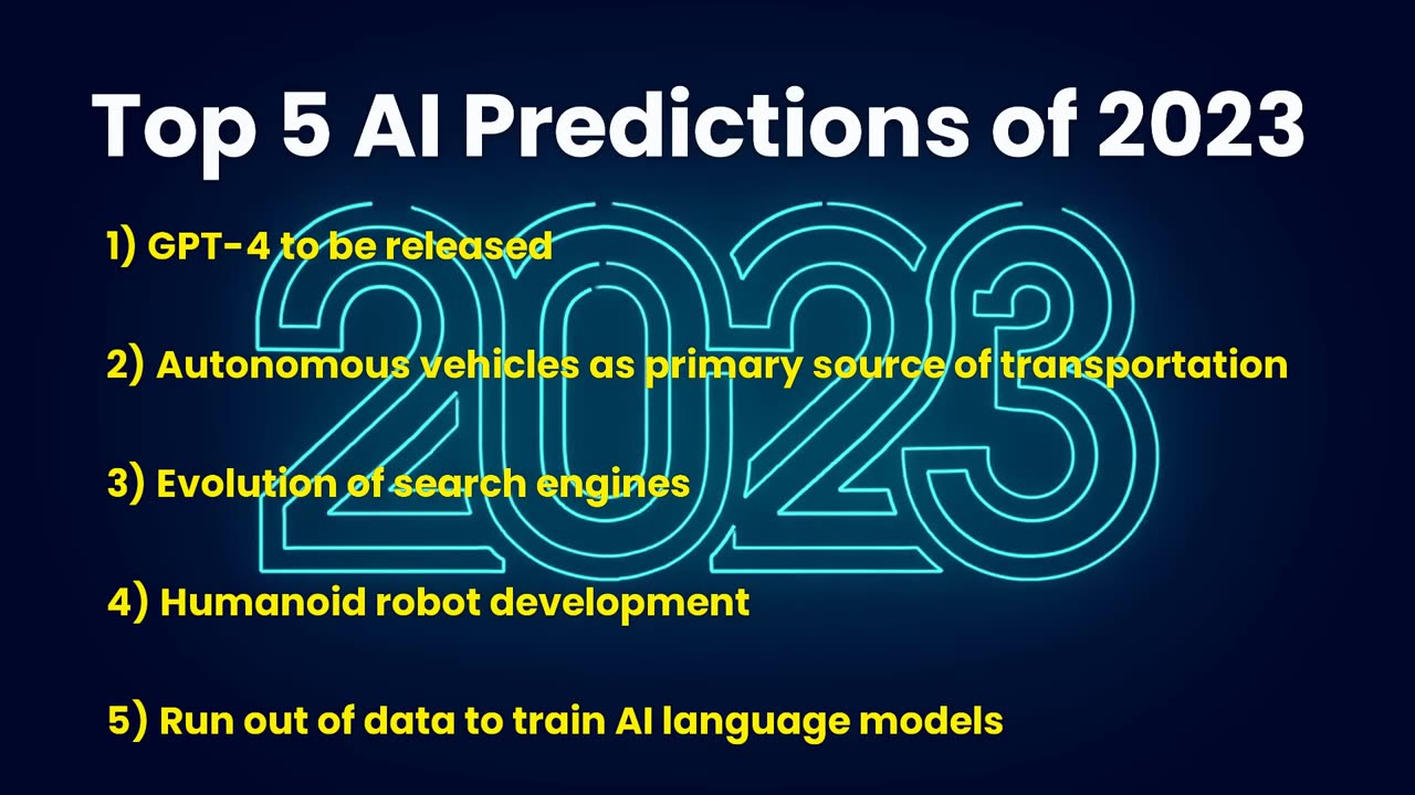 Top five prediction of AI