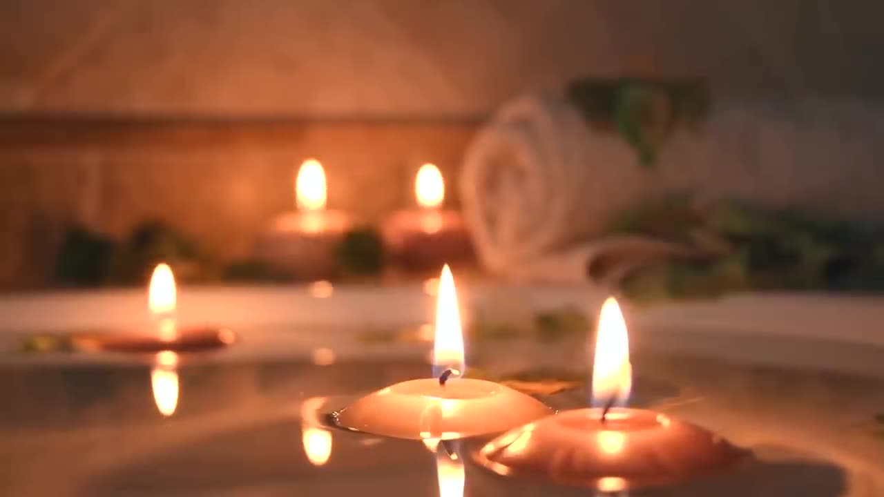 Relaxing SPA Meditation Session With Candles || Premium Music – 3 HOURS