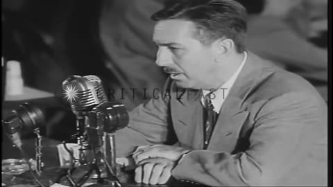 Walt Disney testifying in Congress that communists are trying to take over Hollywood (1948)