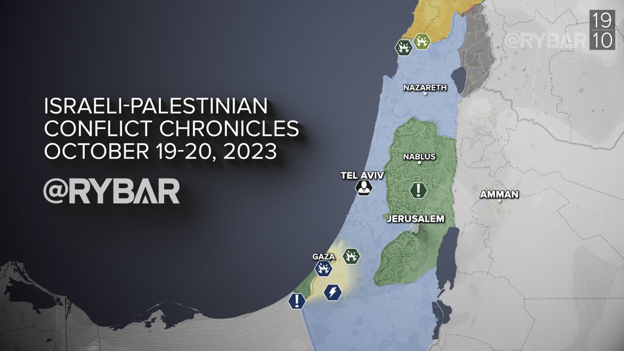 ❗️🇮🇱🇵🇸🎞 Highlights of the Israeli-Palestinian conflict on October 19-20, 2023