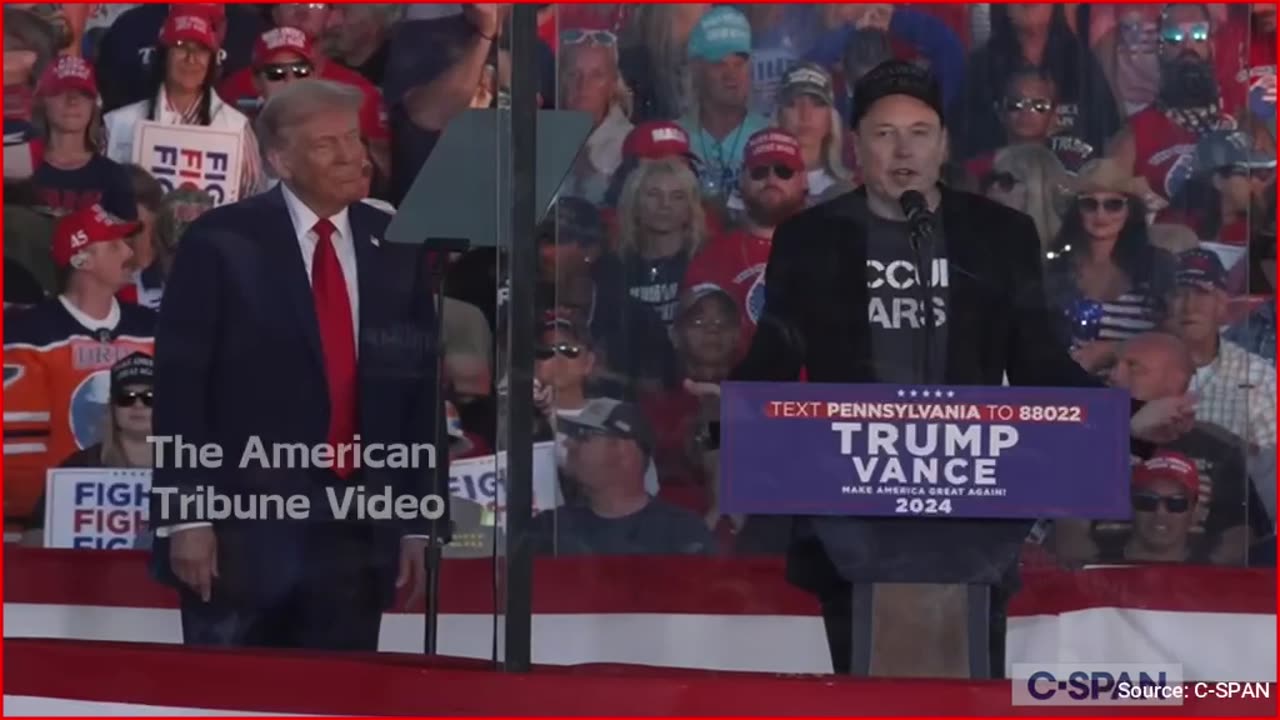 "FIGHT, FIGHT, FIGHT!": Elon Musk Shiocks Trump Rally With Surprise Appearance, Speech