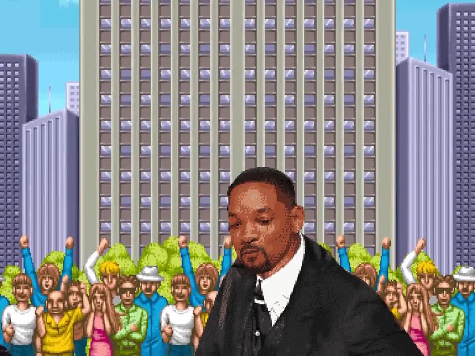 Will Smith VS Chriss Rock Street Fighter II intro Oscar Fighter -