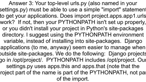 Django Installed Apps Location