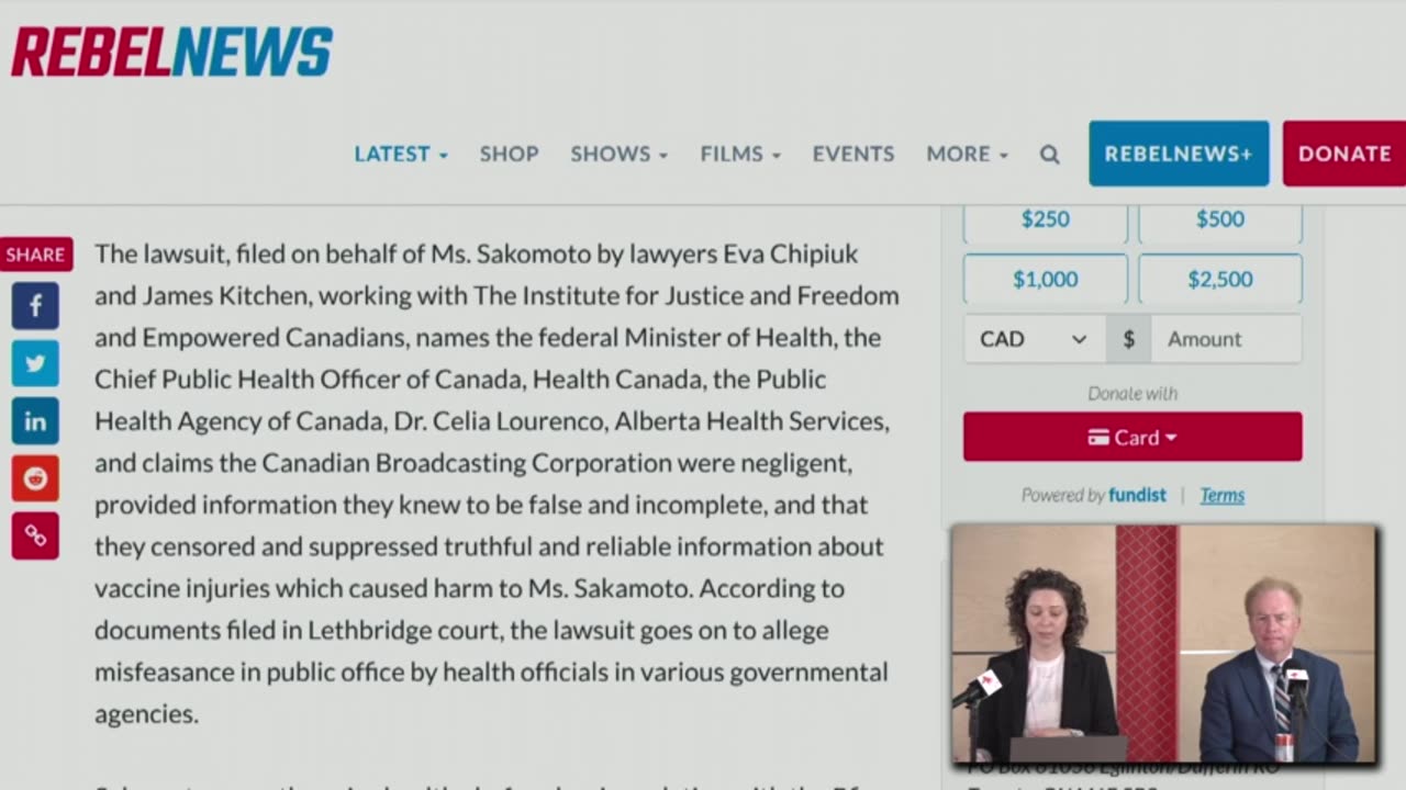 Alberta woman files $10.5 million lawsuit against government, CBC over vaccine misinformation