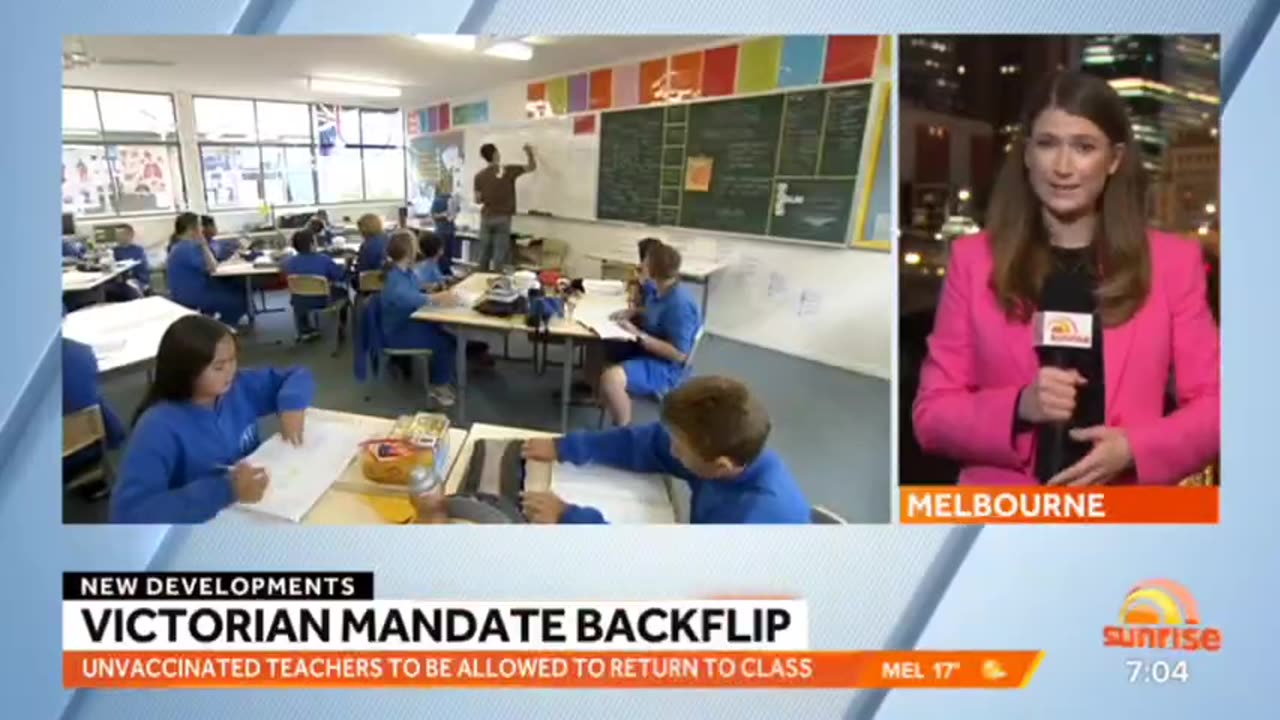 Unvaccinated teachers to return to classrooms in Victoria as vaccine mandate ends.