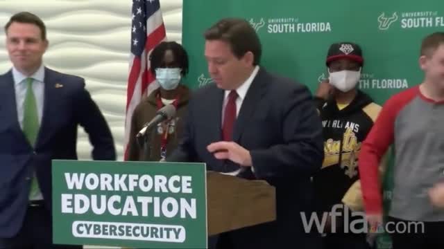 Governor DeSantis Tells USF Students to Remove Their Masks