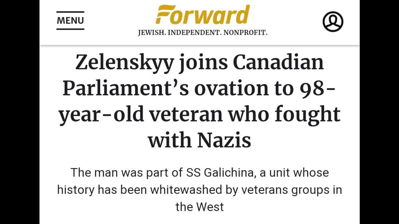 The Canadian Parliament gave a standing ovation on Friday to a 98-year-old immigrant from Ukraine