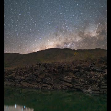 4K Time Lapse Video of Night Sky with Relaxing Music in 4K