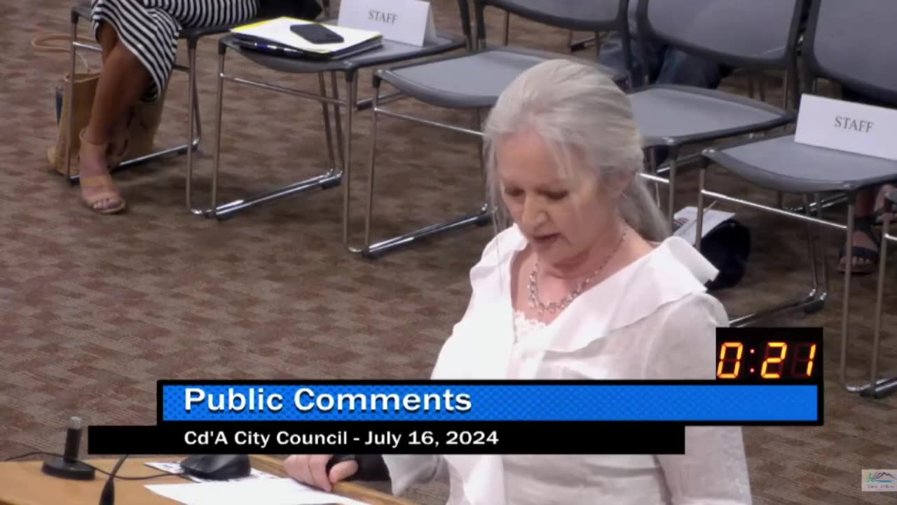 Marianna - Public Comment - Coeur d'Alene City Council Meeting - 7/16/24