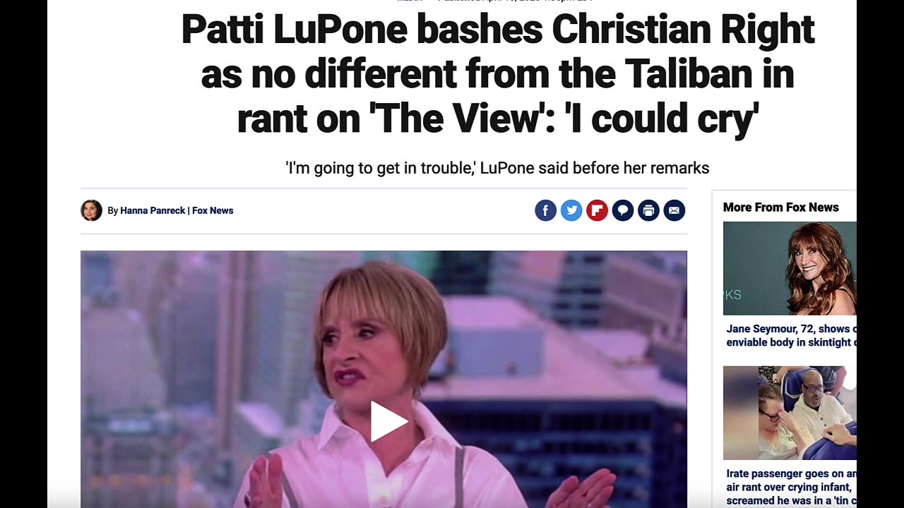 Satanic Witches On The View Compare Christians To The Taliban