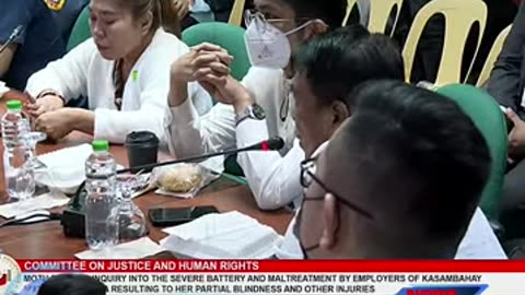 Mag-asawang nang maltrato ng kasambahay humarap sa pag dinig sa SENADO, P