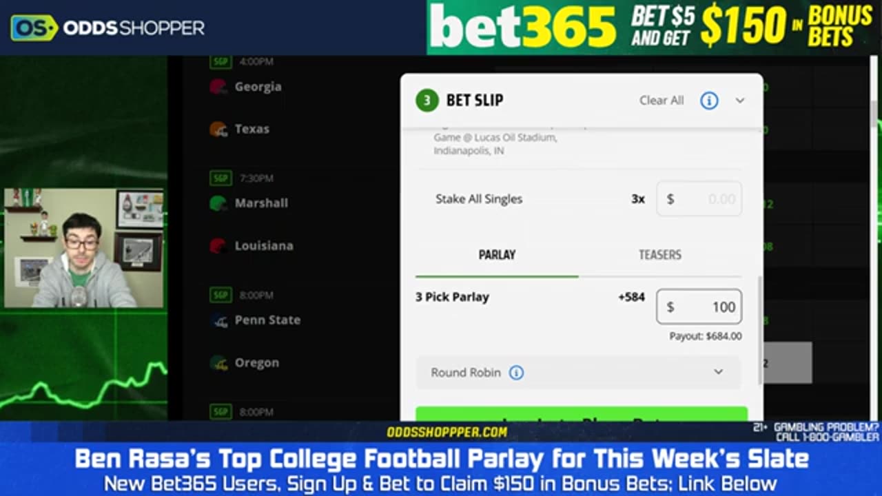 College Football Parlay Picks Championship Week (Saturday 12/7/24) | Top CFB Bets & Predictions