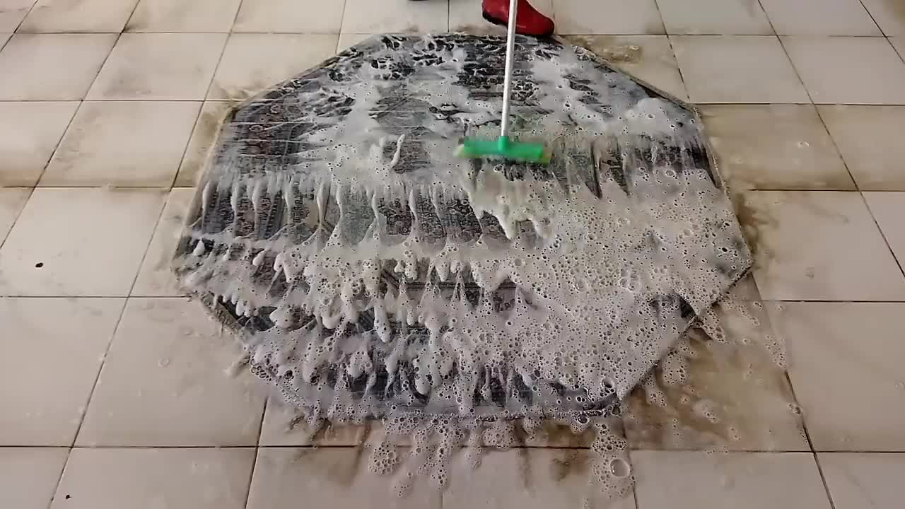 Flooded- Hard dirty carpet cleaning satisfying rug cleaning ASMR