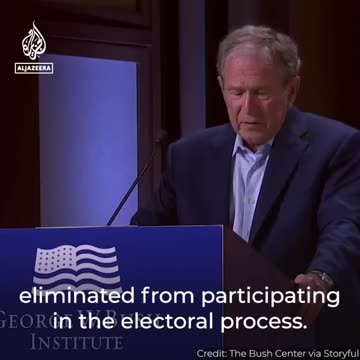 By coincidence, George Bush convicts himself for the Iraq War #shorts