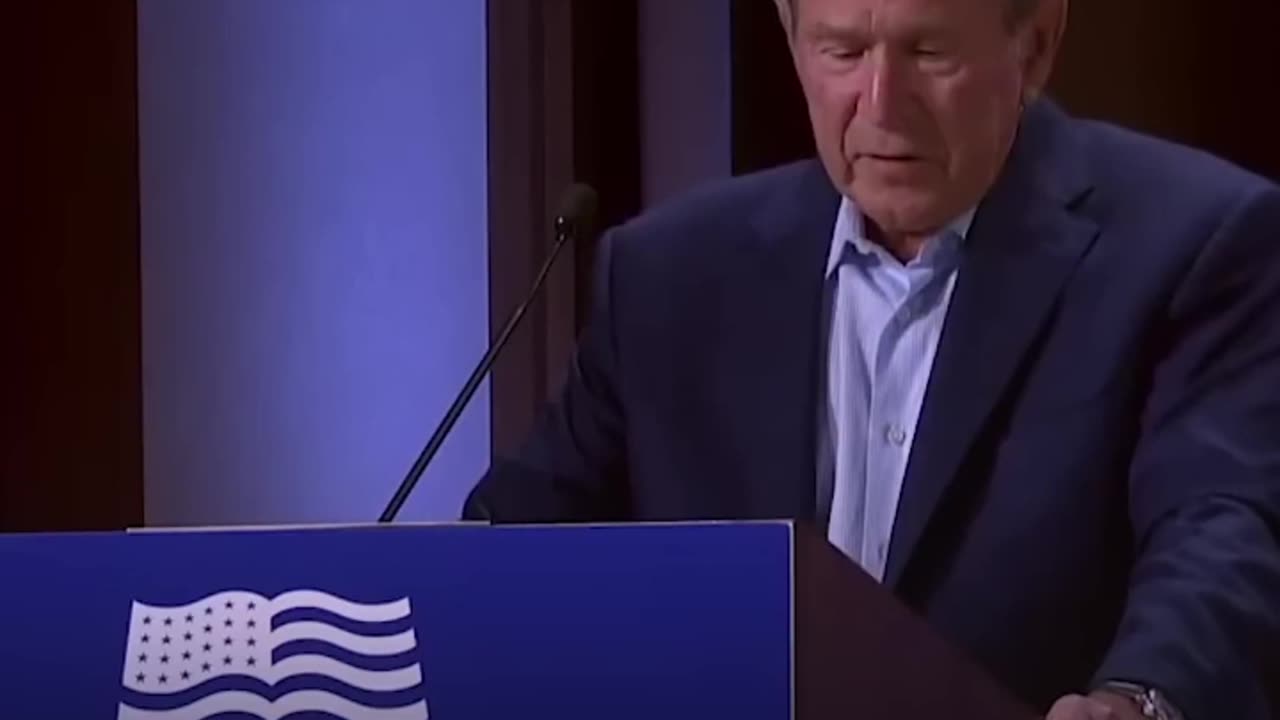 By coincidence, George Bush convicts himself for the Iraq War #shorts