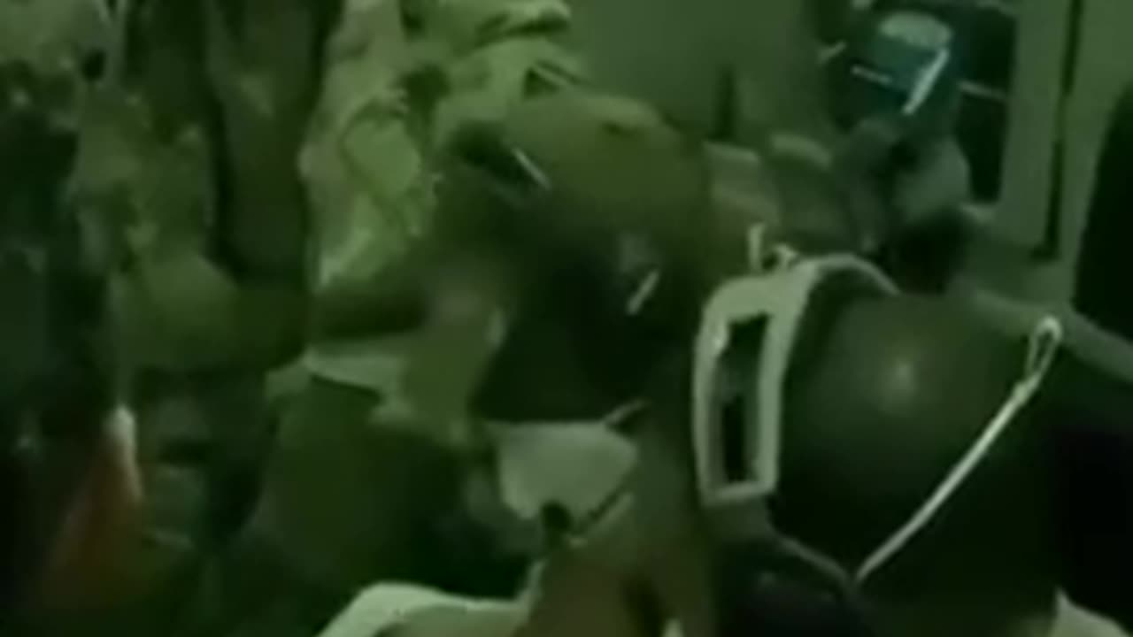 US soldiers saving a baby from child traffickers