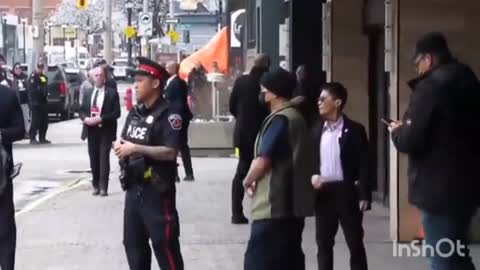 Justin Trudeau is forced to scuttle around surrounded by security in Hamilton today as Ontarians were waiting for him at every turn.