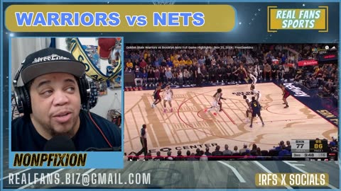 NETS vs WARRIORS GAME HIGHLIGHTS | REACTION || REAL FANS SPORTS