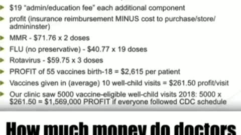 How much do doctors make from vaccination
