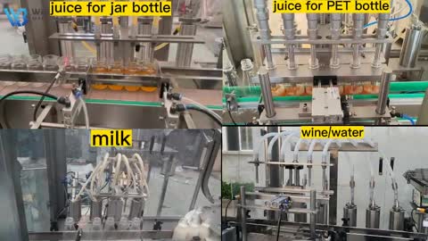 automatic juice water milk coffee filling and capping machine