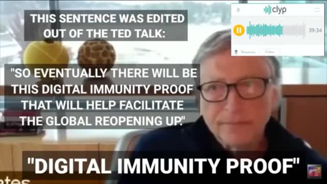 Digital Immunity Proof - Bill Gates Discusses The Mark of The Beast