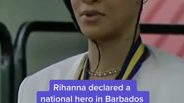 Rihanna declared a national hero in Barbados