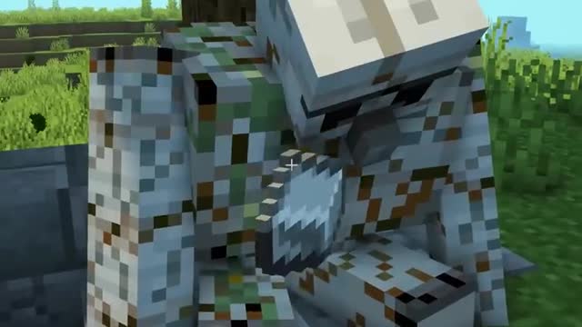 How the first Minecraft Iron Golem was Born #shorts