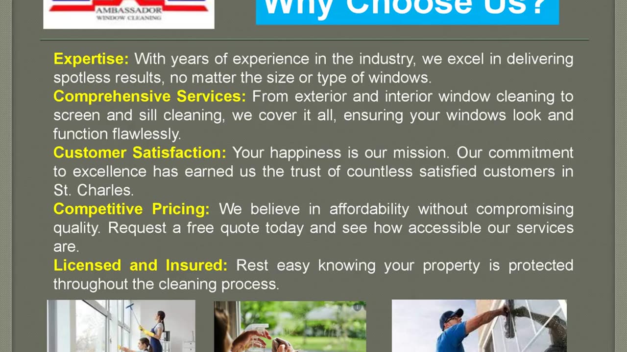 Crystal-Clear Views Await! Discover Our Window Cleaning Services in St. Charles