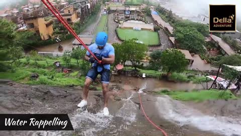 Experience Water Rappelling This Monsoon at Della Adventure Park