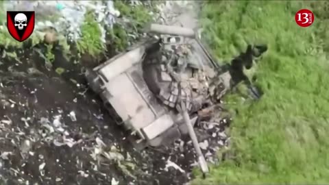 After attacking Ukrainian fighters’ position, Russian tank was ambushed and sought to retreat