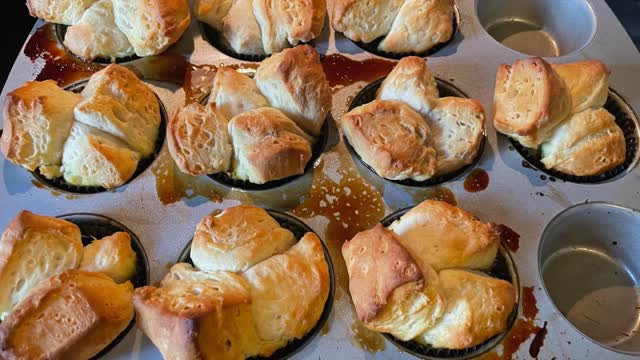 Upside Down Orange Puffs