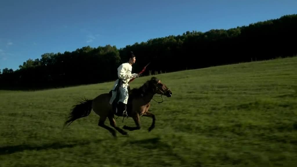 Archery on horseback