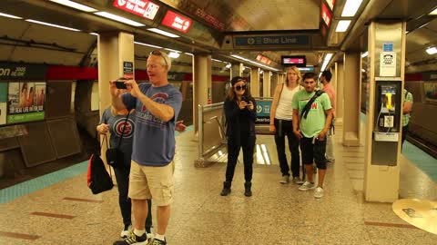 Chicago Street Performer Machete Mike Subway Artist Guitarist