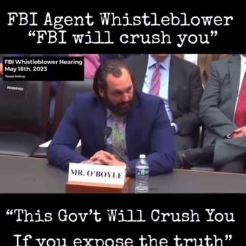 FBI Agent Wistleblower Says Gov't Will Crush You If You Expose the Truth!!