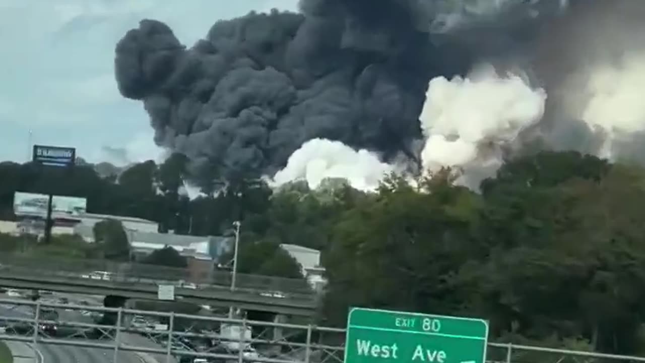 Large fire at BioLab in Conyers, Georgia