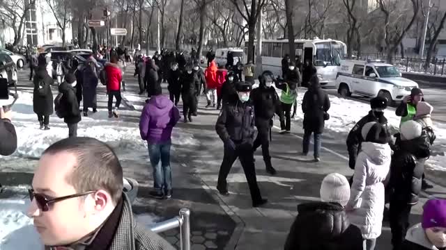 Russia detains protesters opposed to Ukraine invasion