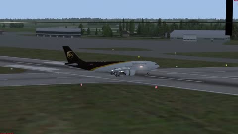 FSX - UPS A300-600F landing at Chicago Rockford Intl. [KRFD] - The Delta Virtual