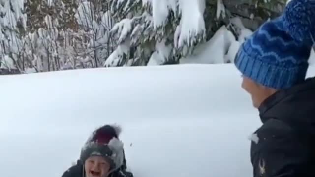 Play on the snow