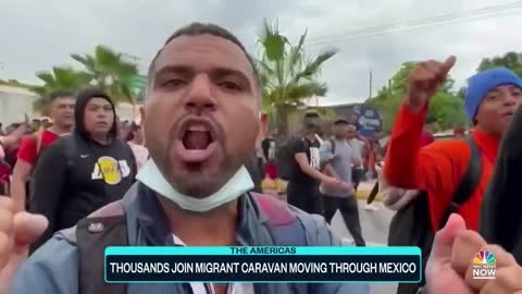 Thousands Join Migrant Caravan Moving Through Mexico To U.S. Border