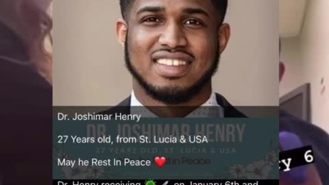 Dr. Joshimar Andre Henry - Fully Vaccinated Doctor Died Suddenly Just Months After Injection