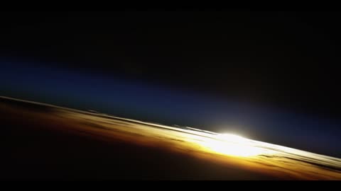 Sunrise from space station beautiful view.