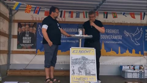 Beitrag mit Einspiel bzgl. Denkmal in Zinnwald UND Werbung - BAUTZEN, 29 05 2023, 121. MAHNWACHE 🕊