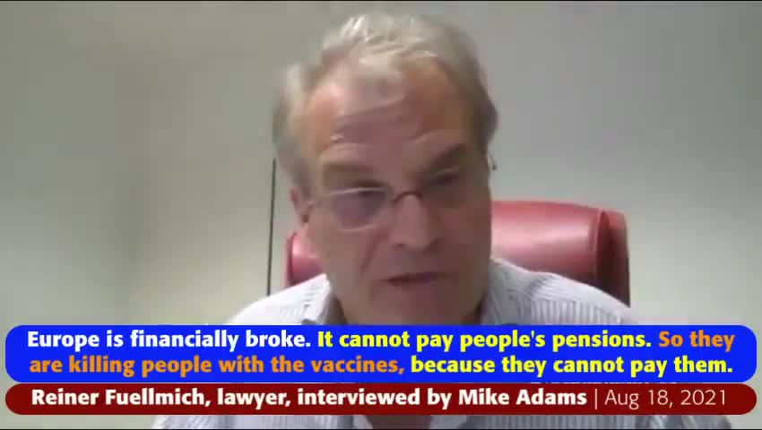 Reiner Fuellmich, Lawyer, Interviewed by Mike Adams 18/08/21