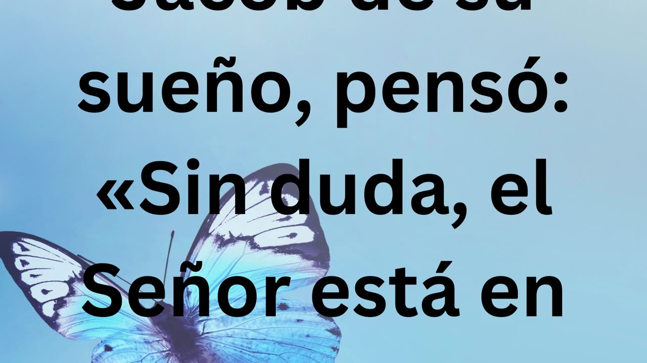"Jacob Descubre la Omnipresencia de Dios" Génesis 28-16.