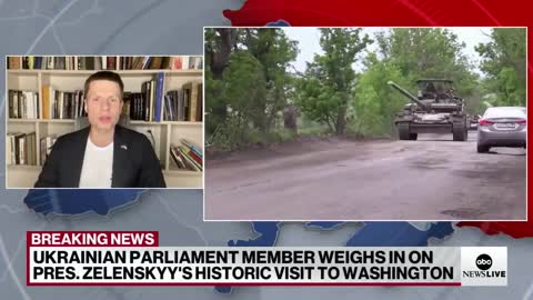 UKRAINIAN PARLIAMENT MEMBER WEIGHS IN ON PRES.ZELENSKYY'S HISTORIC VISIT TO WASHINGTON